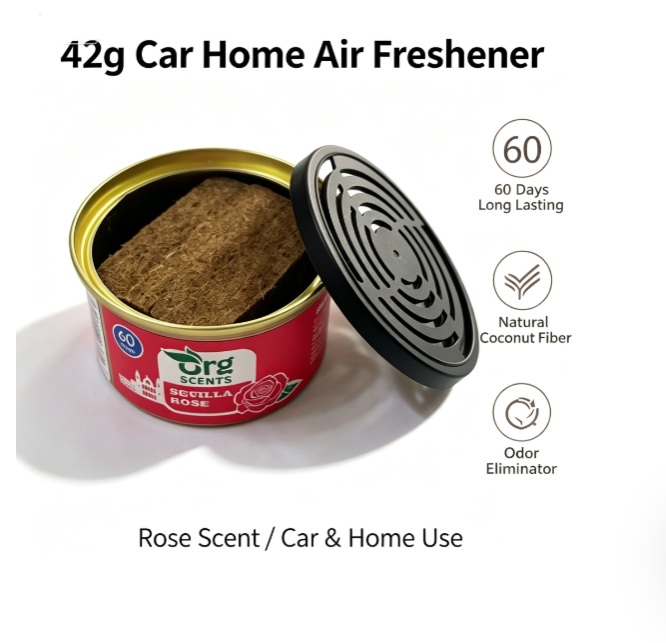 42g 차량용 방향제 고체 향수 캔스터 60일 지속 냄 - Home Fragrance Logo 리뷰 및 가격