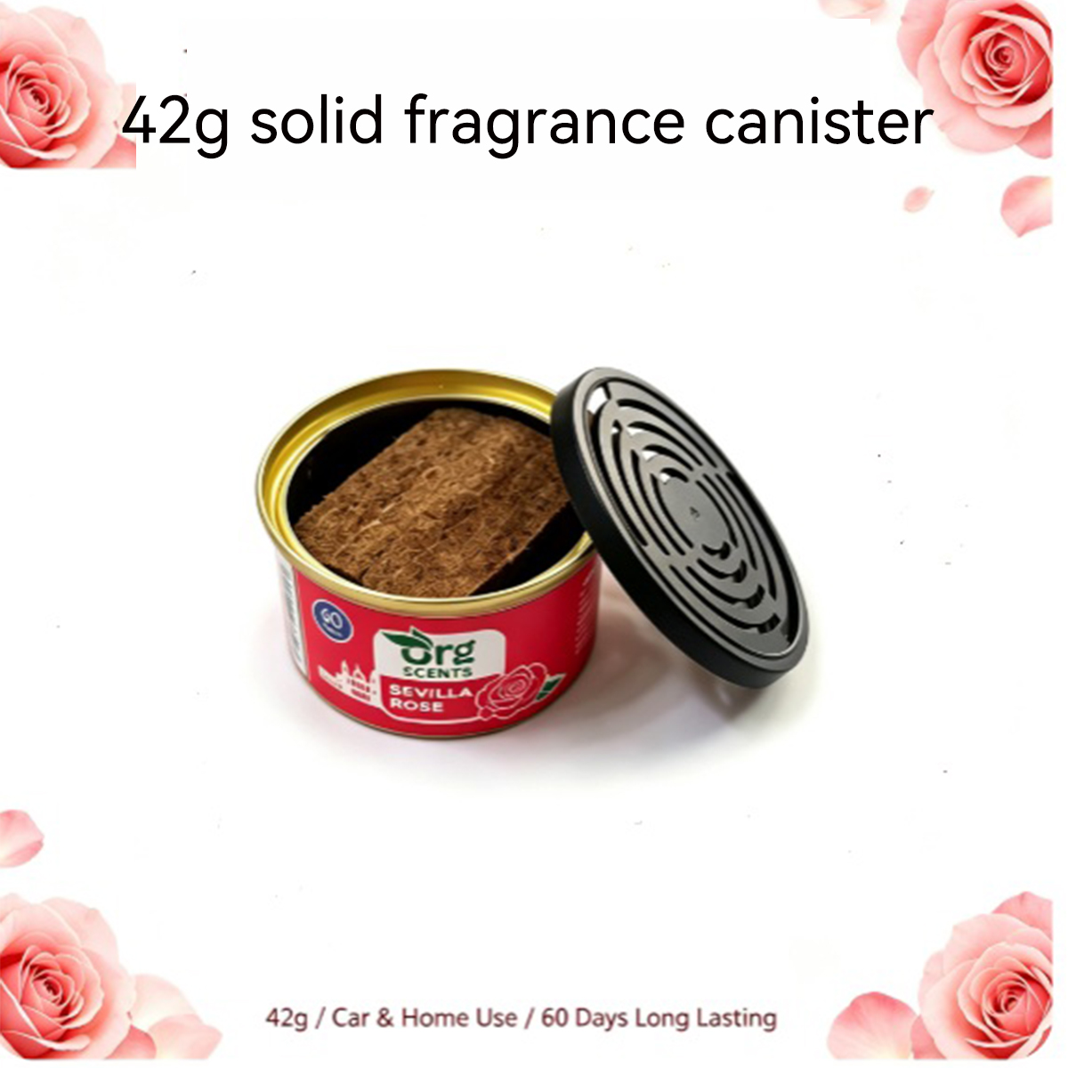 42g 차량용 방향제 고체 향수 캔스터 60일 지속 냄 - Home Fragrance Logo 리뷰 및 가격