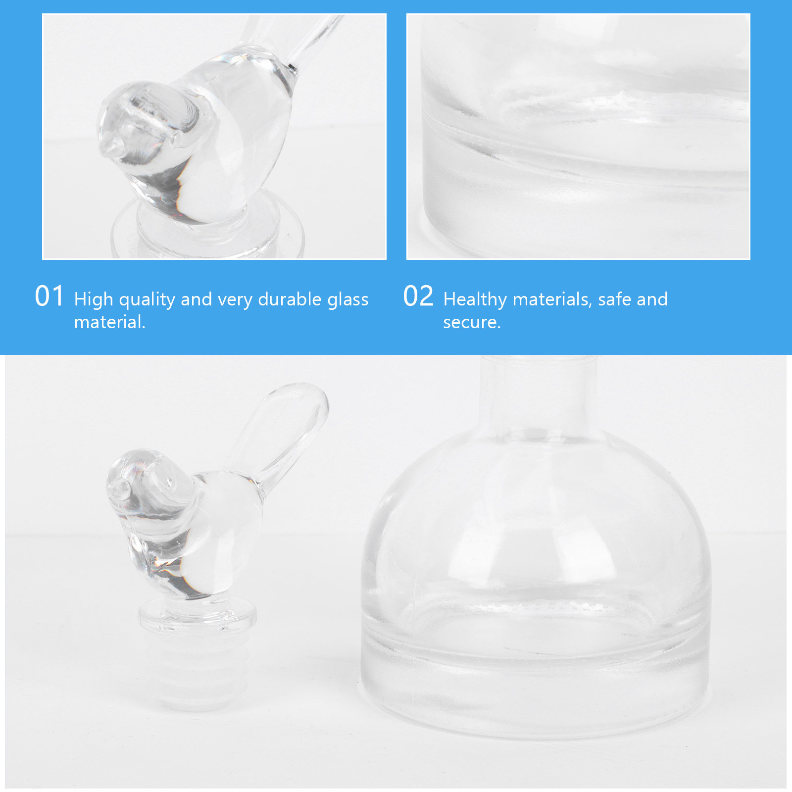 세련되고 심플한 디자인의 유리 향수병 2개 세트. DI - Home Fragrance Usa 리뷰 및 가격