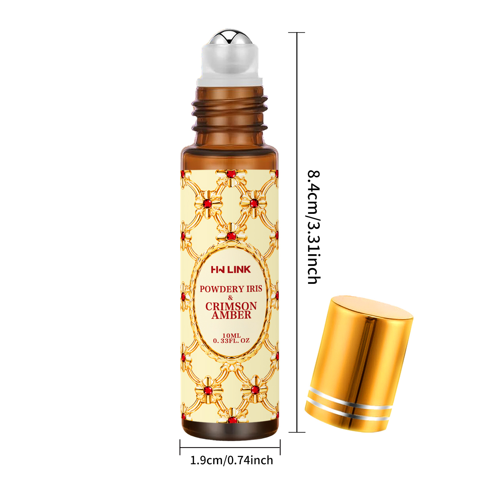 10ml 파우더리 아이리스 & 크림슨 앰버 향 오일 롤 - Home Fragrance Gift 리뷰 및 가격