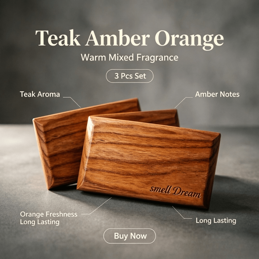 자동차 방향제 티크 앰버 오렌지 우드 향 블록 3개 세 - Home Fragrance Oud 리뷰 및 가격
